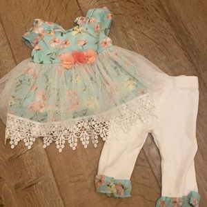 Two piece baby girl outfit